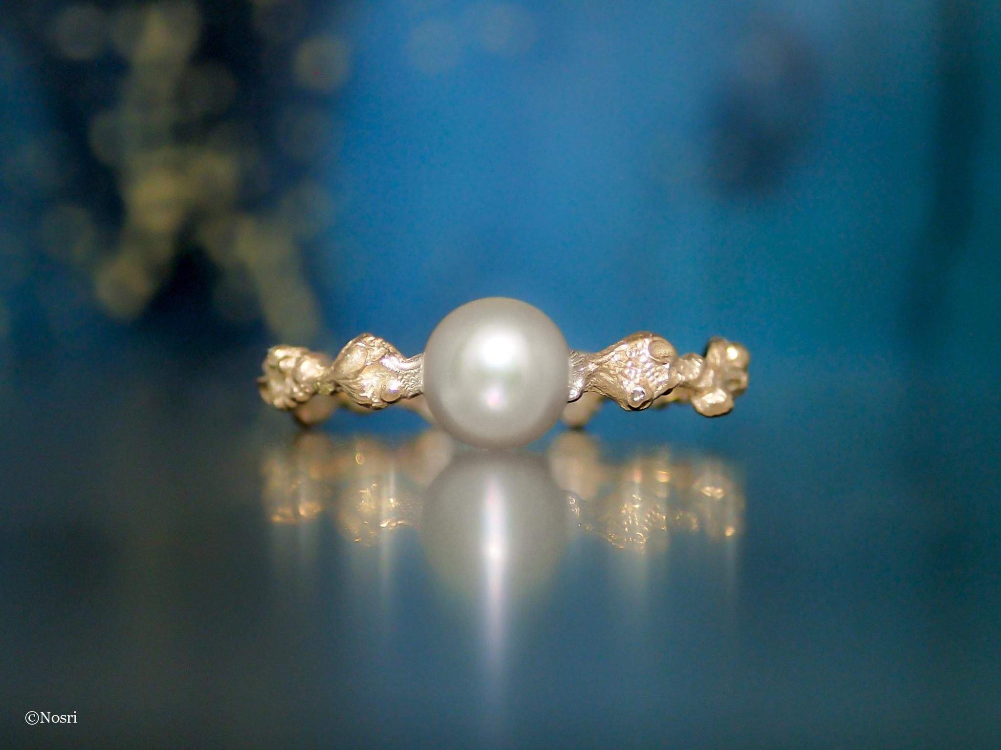 ❝ルカ❞ パール リング（アコヤ真珠 K10YG）