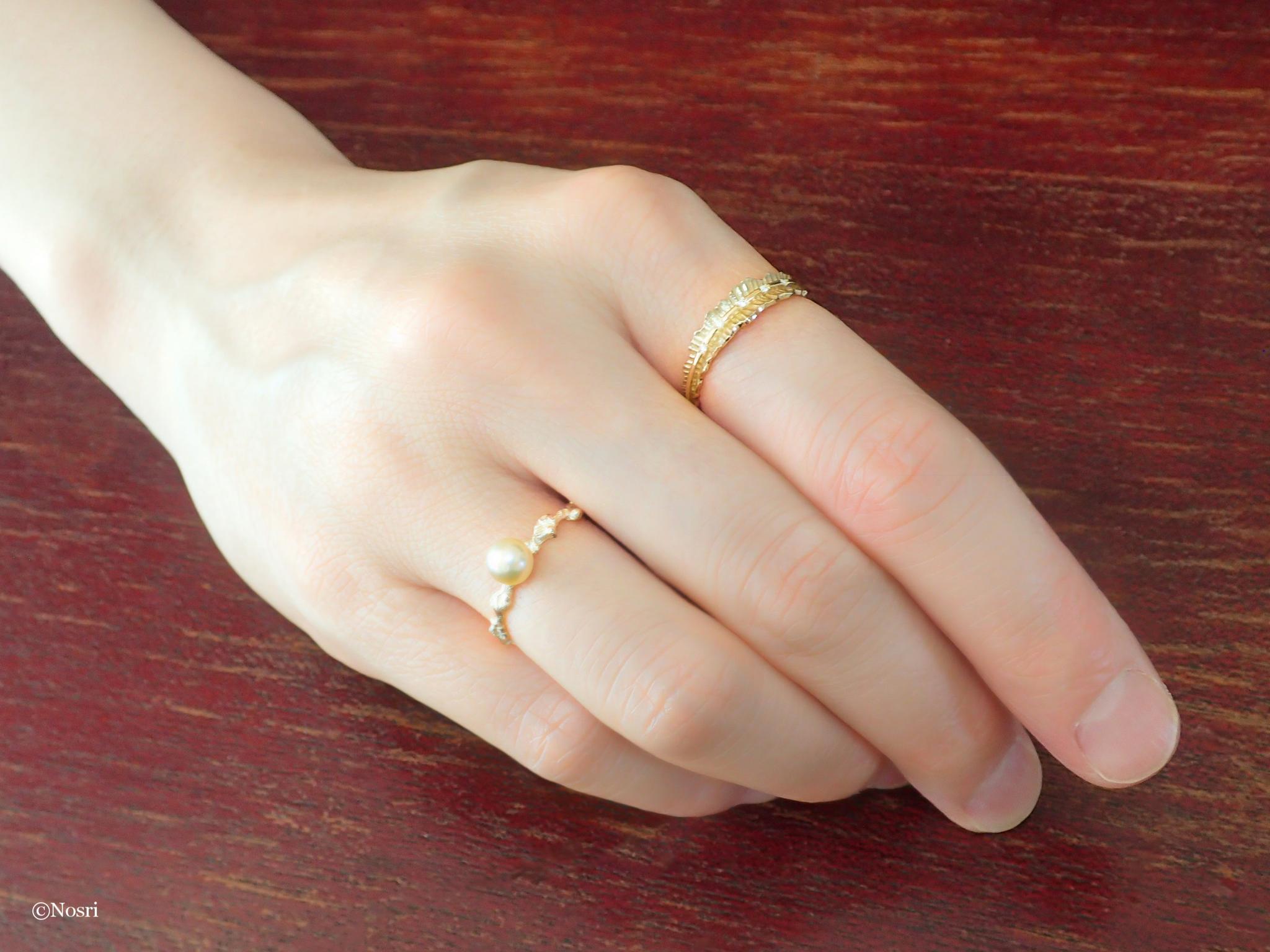 ❝ルカ❞ パール リング（アコヤ真珠 K10YG） | 12枚目