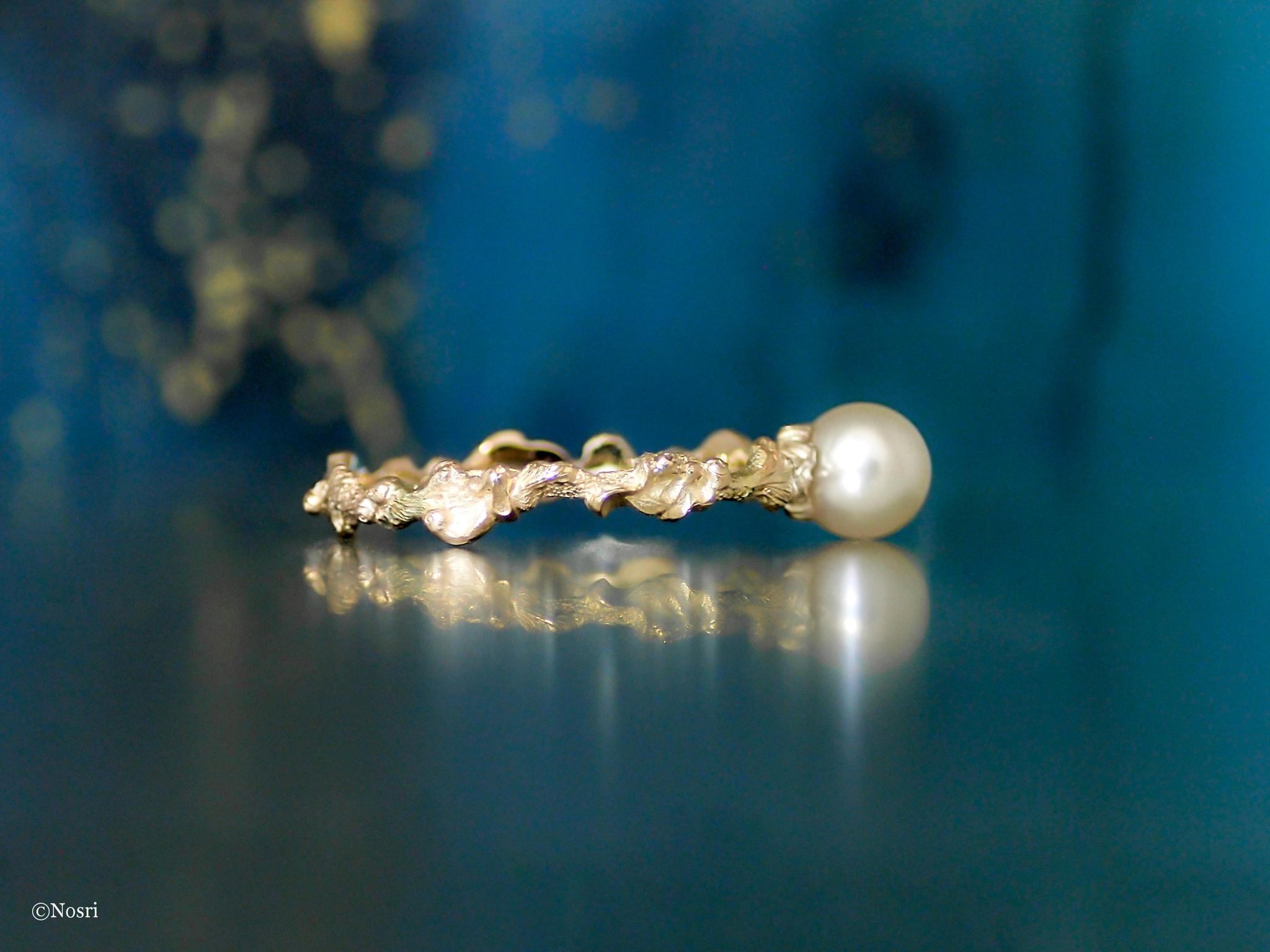 ❝ルカ❞ パール リング（アコヤ真珠 K10YG） | 3枚目