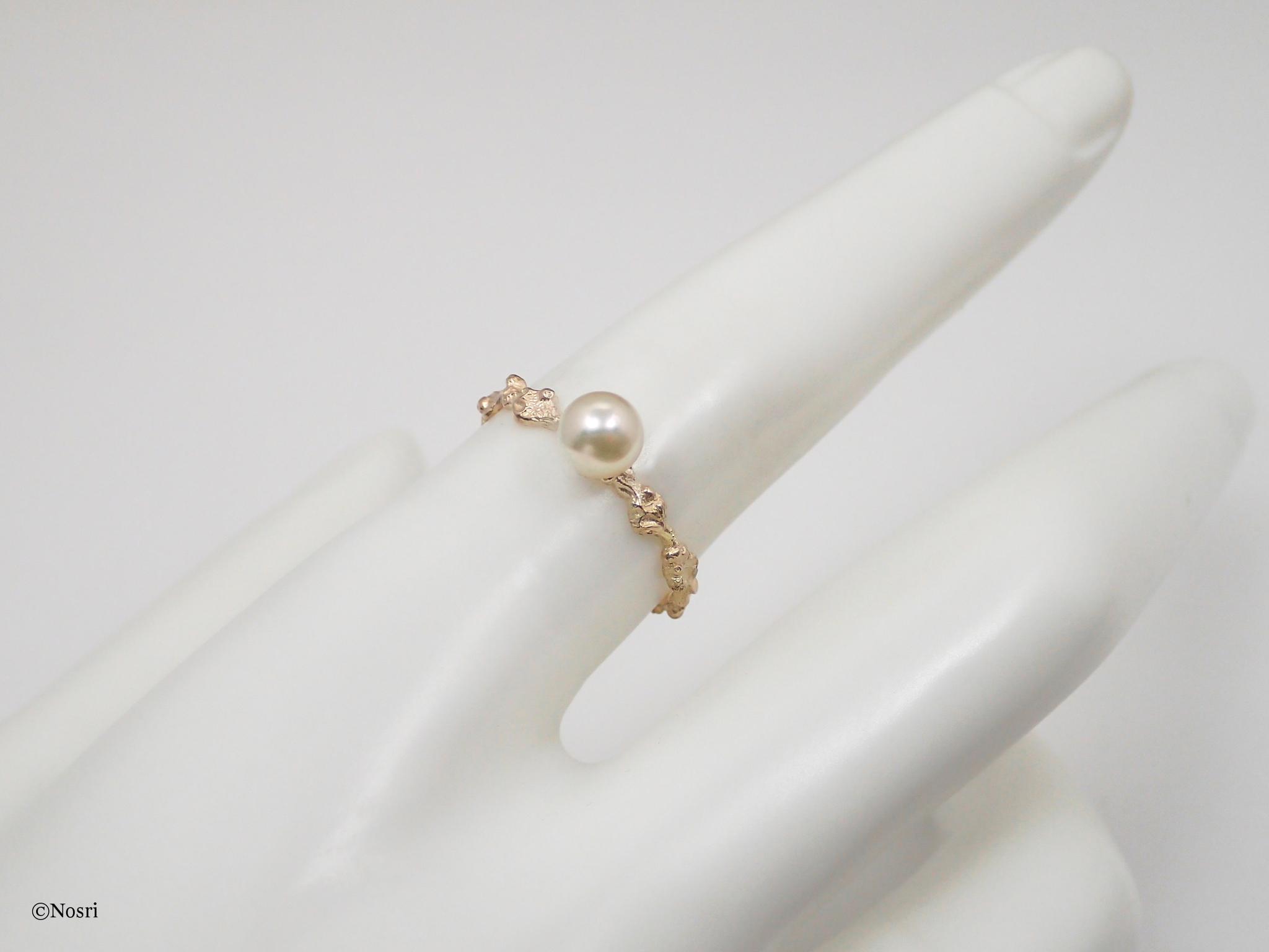 ❝ルカ❞ パール リング（アコヤ真珠 K10YG） | 6枚目