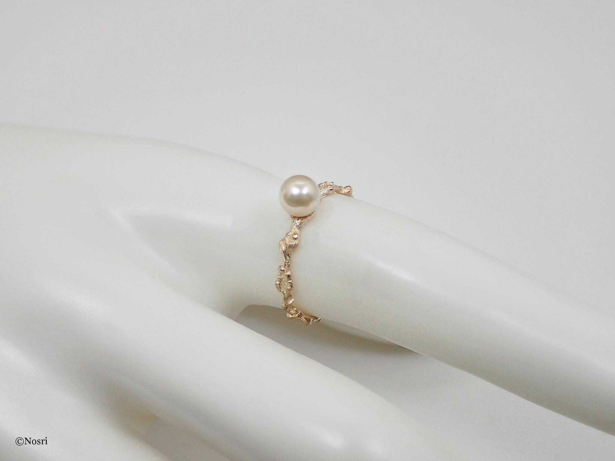 ❝ルカ❞ パール リング（アコヤ真珠 K10YG） | 7枚目