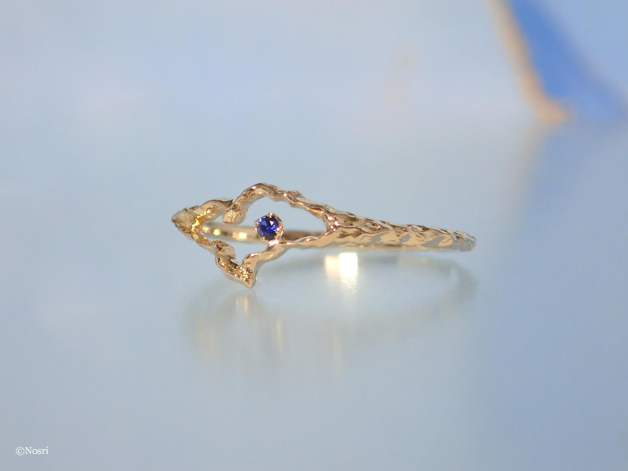 ルート リング (K10 カラーストーン ダイヤモンド） | 2枚目