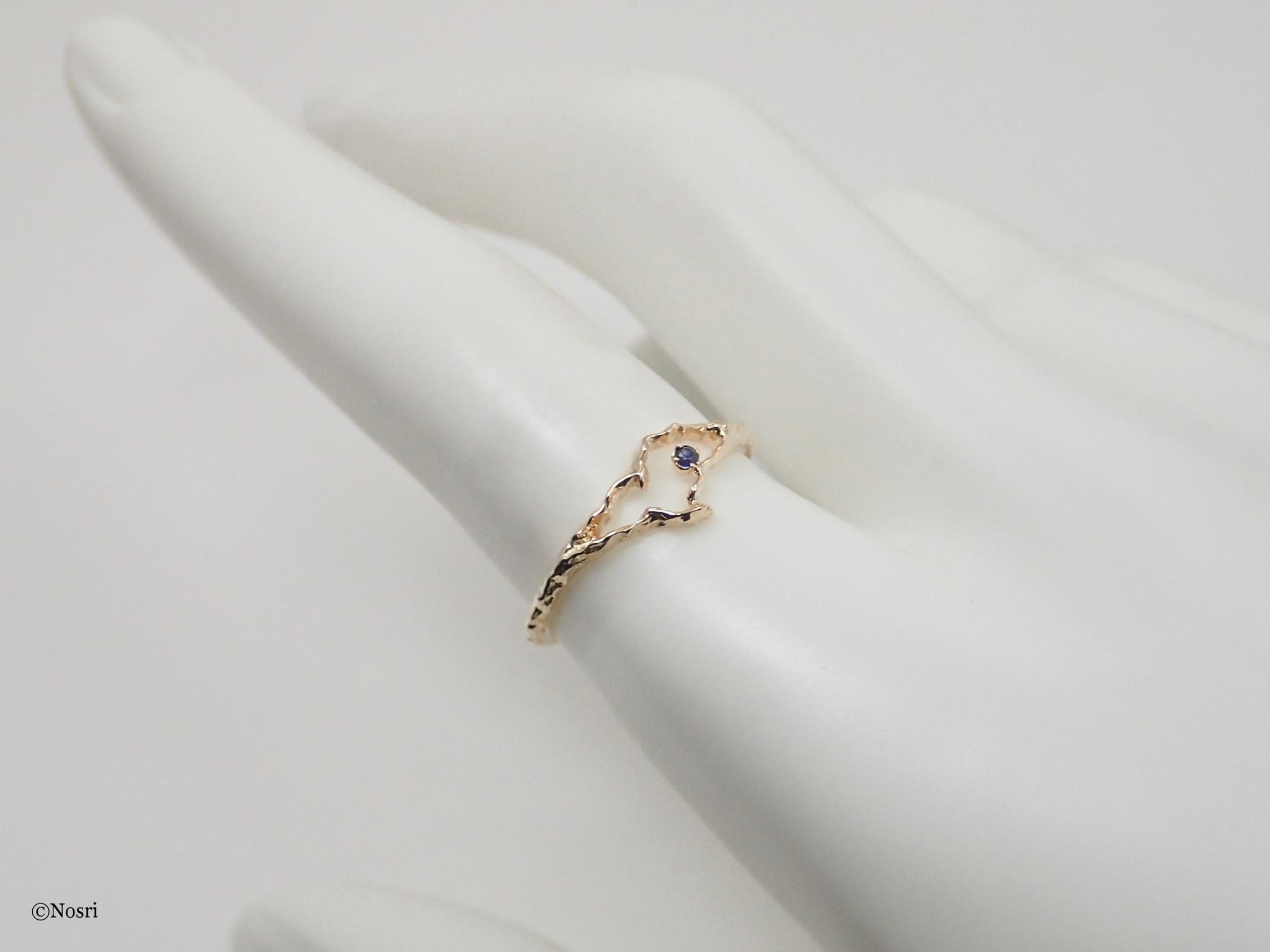 ルート リング (K10 カラーストーン ダイヤモンド） | 7枚目