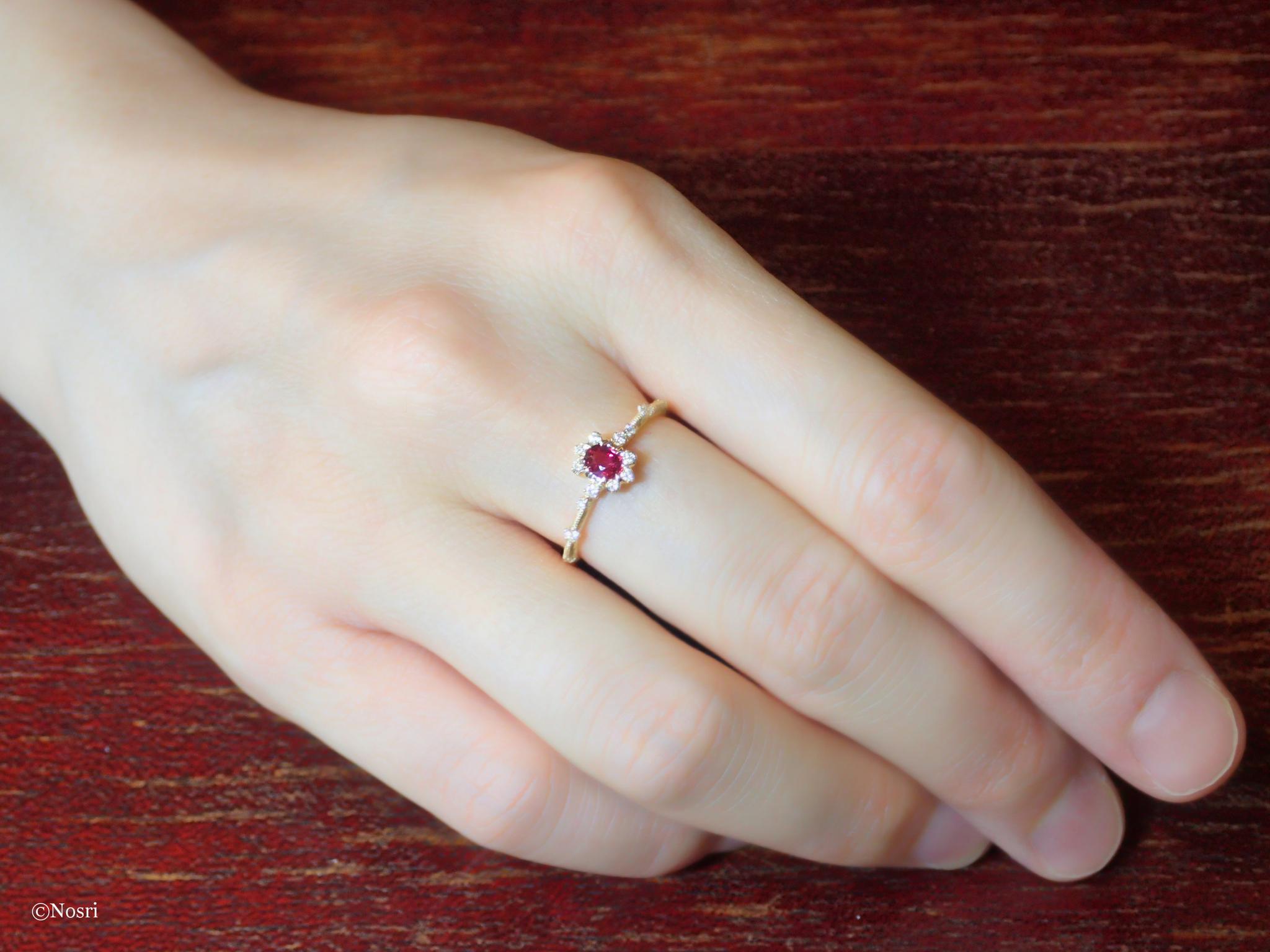 【1点物】シエル リング (ルビー ダイヤモンド) | 11枚目