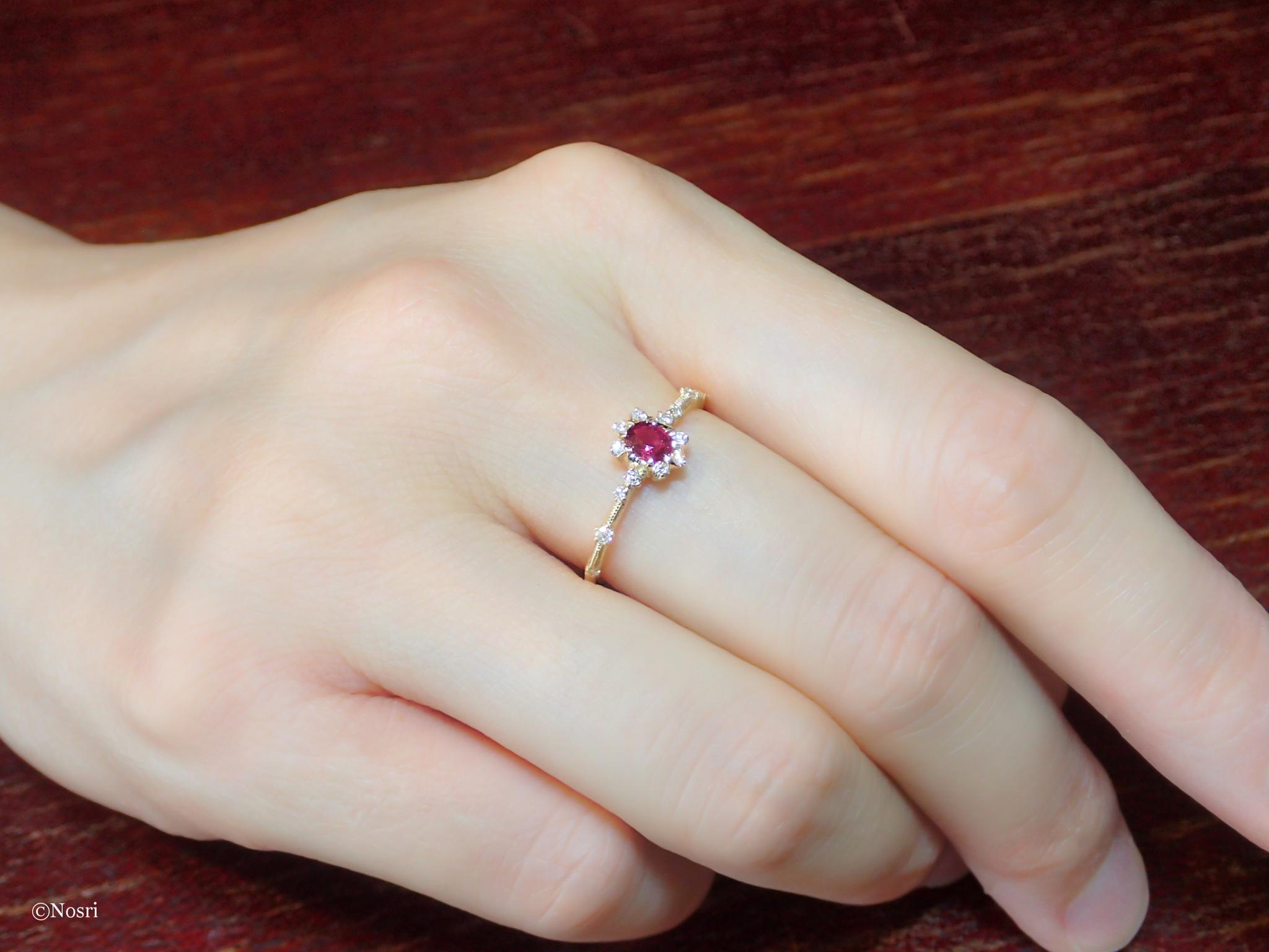 【1点物】シエル リング (ルビー ダイヤモンド) | 12枚目