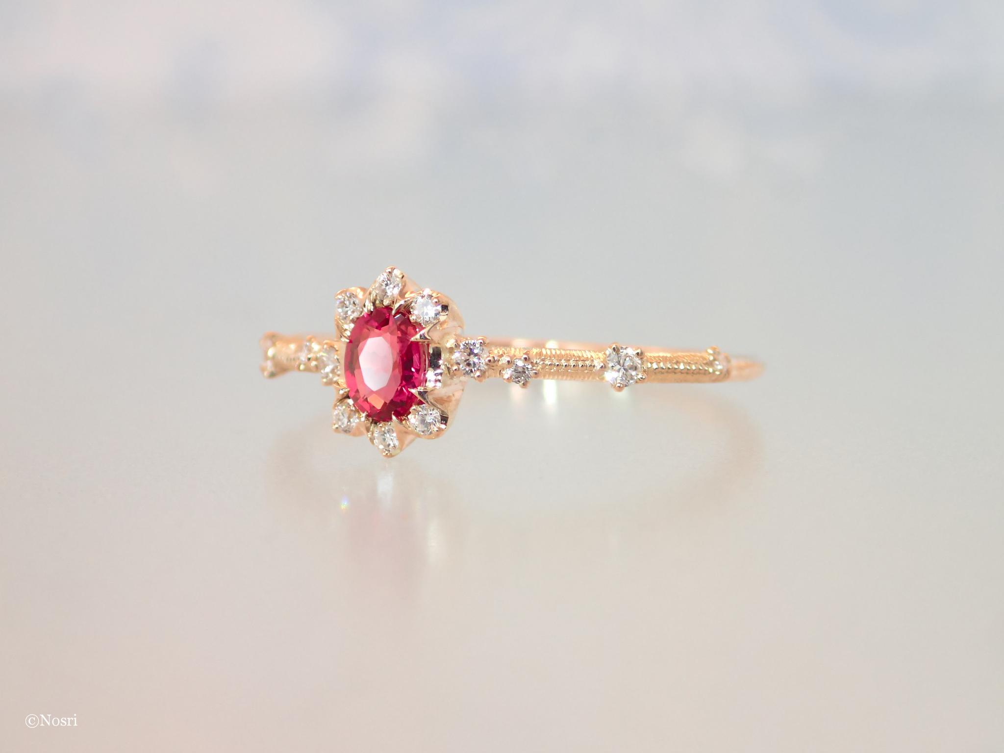 【1点物】シエル リング (ルビー ダイヤモンド) | 2枚目