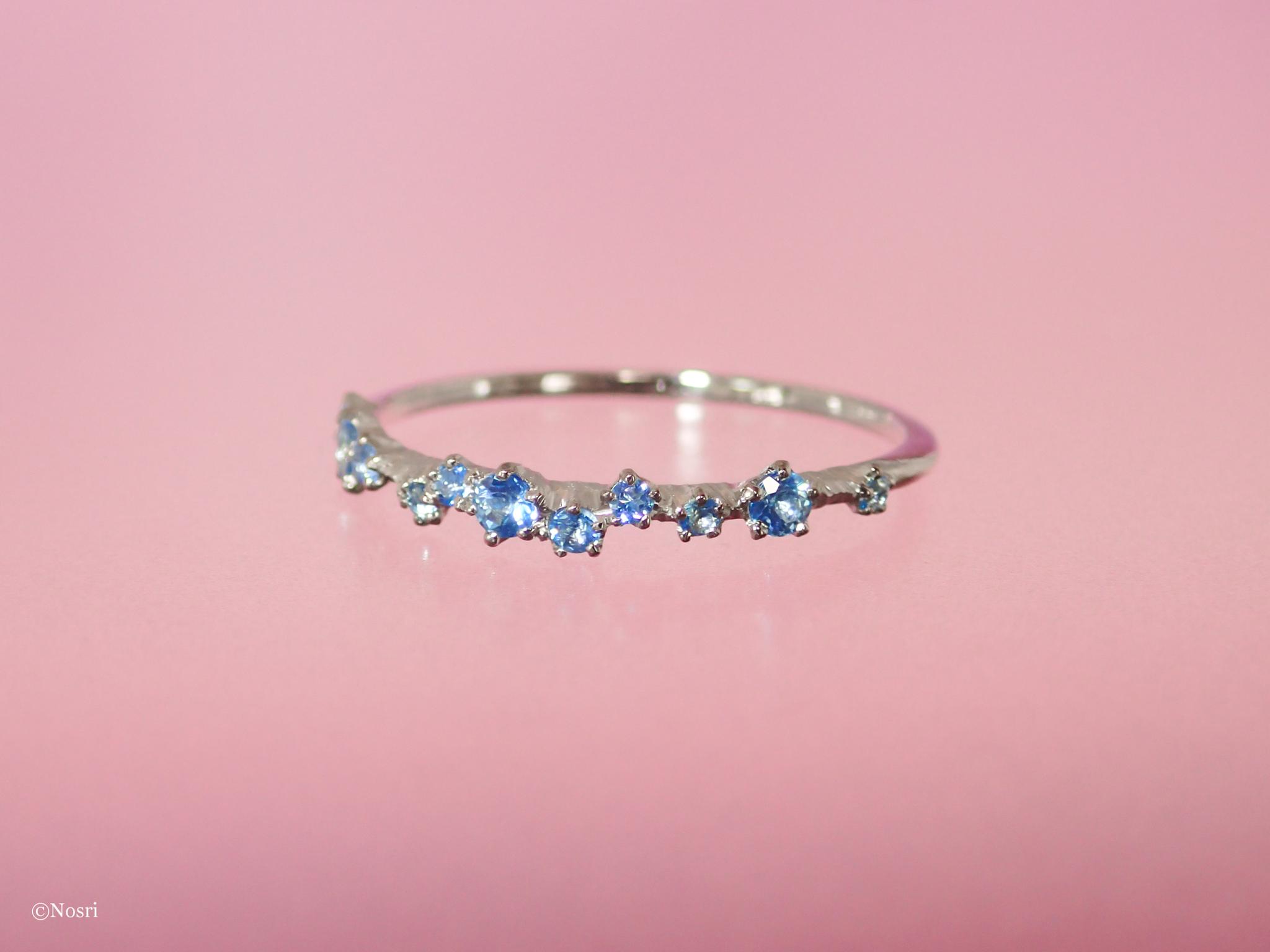 星屑の指輪 スイスブルートパーズ（エトワール リング） | 4枚目