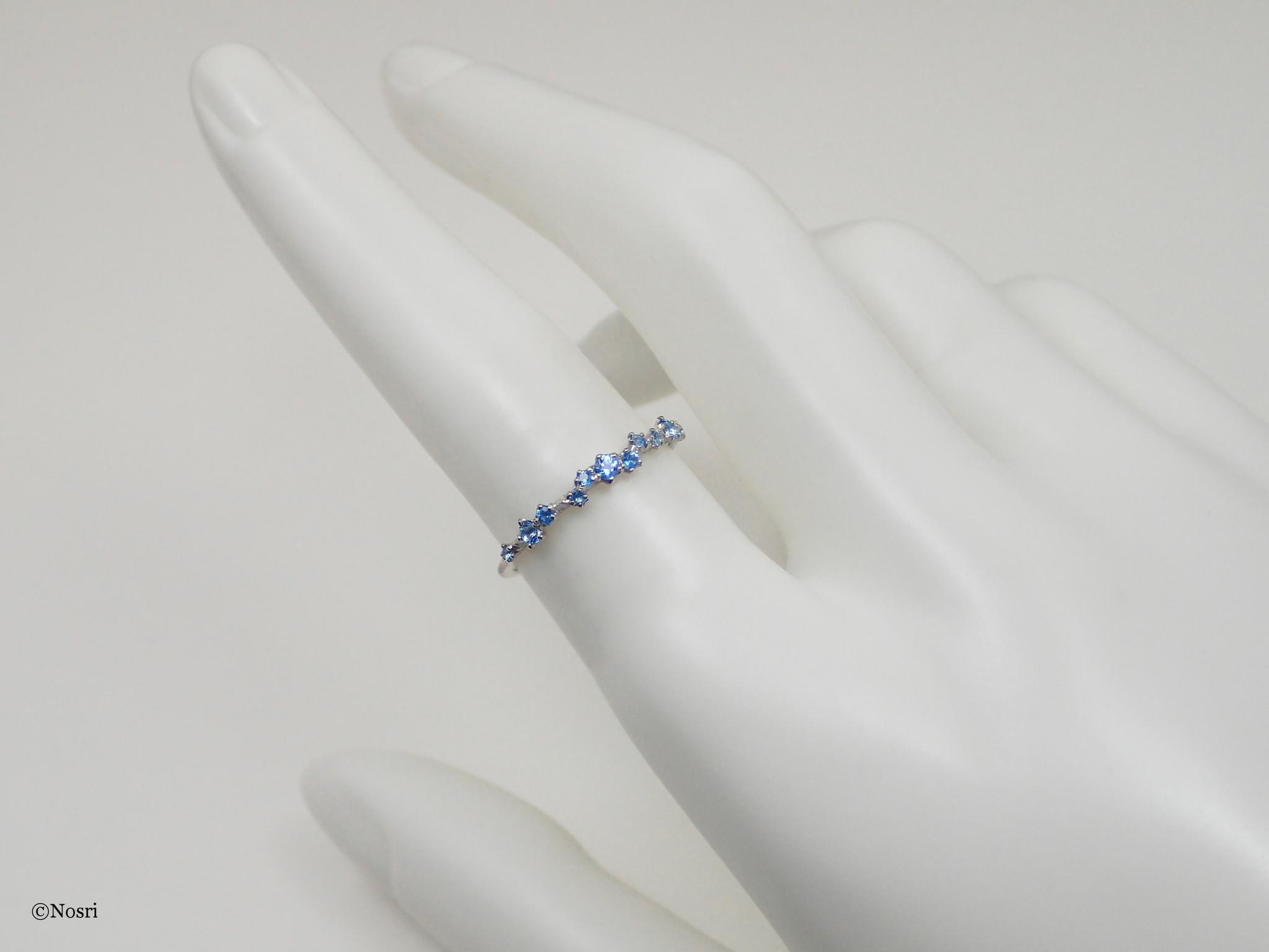 星屑の指輪 スイスブルートパーズ（エトワール リング） | 6枚目