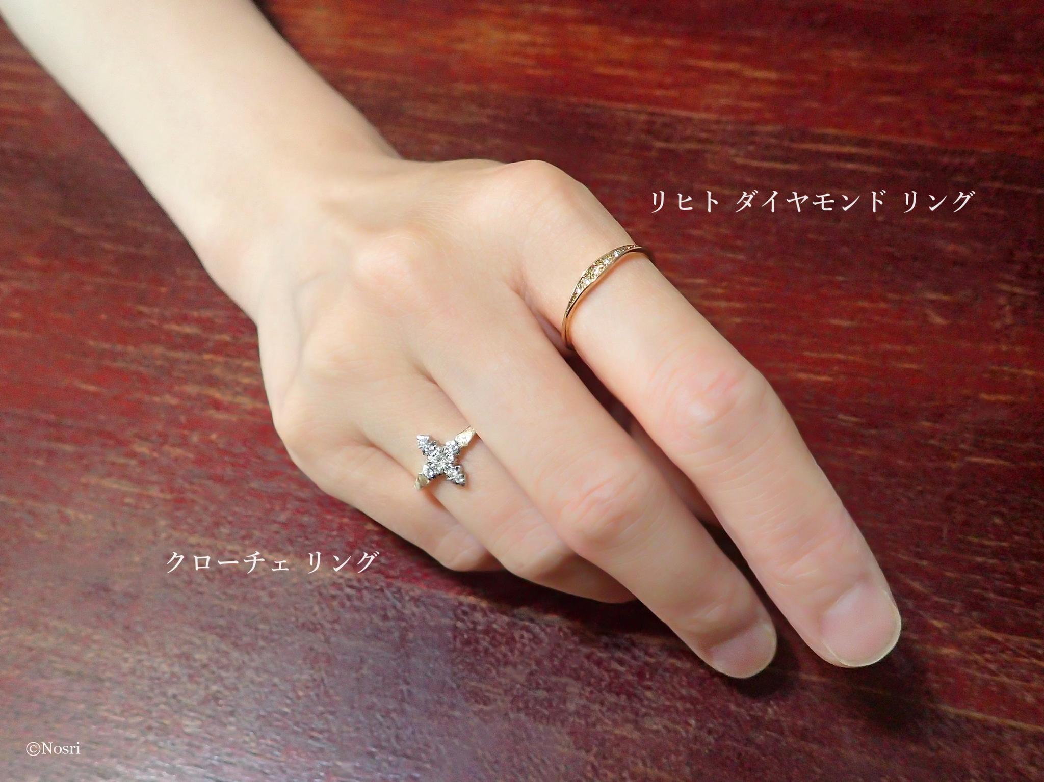 クローチェ リング〔Corce Ring〕プリンセスカット ダイヤモンド | 11枚目